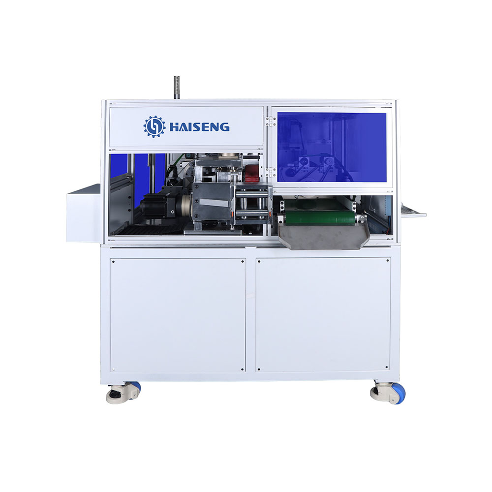 HS-880XZ-400 Полностью автоматическая машина для резки и зачистки проволоки (вращающееся лезвие)
